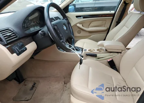 2003 BMW 325 I z USA, uszkodzony, nr VIN WBAET37453NJ33624